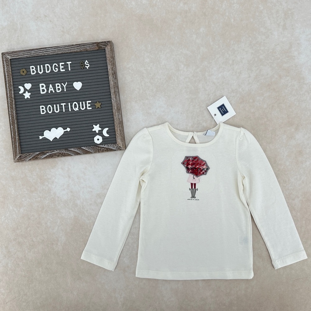 New Janie and Jack Rose Terrace Umbrella Girl Tee